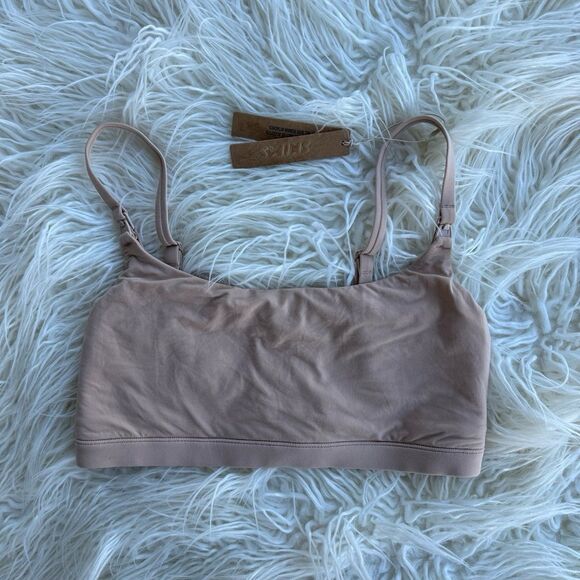 Skims Fits Everybody Maternity Nursing Bralette Clay Size Small - Picture 3 of 10